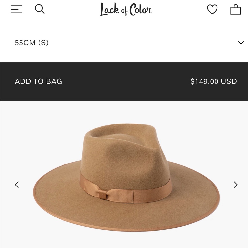 Lack of color hat